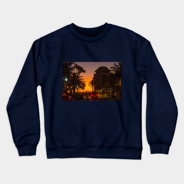 Namibia. Swakopmund. Sunset in the City. Crewneck Sweatshirt by vadim19